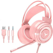 7.1 Stereo Surround Sound Over Ear Wired Headphone with Microphone LED Light Noise Cancelling for PC PS5 Xbox G60 Gaming Headset