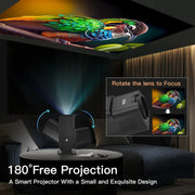 2024 New Android 11 390ANSI HY320 Projector 4K Native 1080P Dual Wifi6 BT5.0 Cinema Outdoor Portable Projetor Upgrated HY300