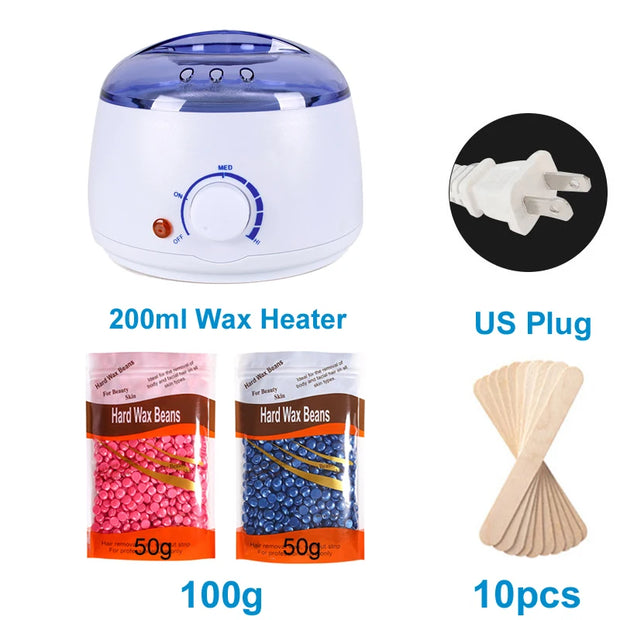 200/500ML Electric Wax Heater Hot Wax Machine Paraffin Pot Warmer Hair Removal Waxing Machine Wax-melt Epilator Quick Heater