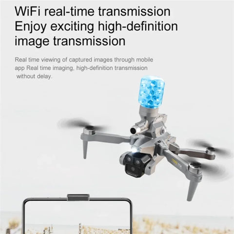 Hot Selling K11 Max Water Bomb Drone Electric 3 Cameras 4k Drone Brushless Obstacle Avoidance Gel Bead Rc Plane Toys for Adult