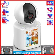 2MP PTZ WIFI Camera AI Tracking Voice Wake-up Video Call With 2.8" Screen Indoor Baby Monitor Security CCTV Surveillance Camera