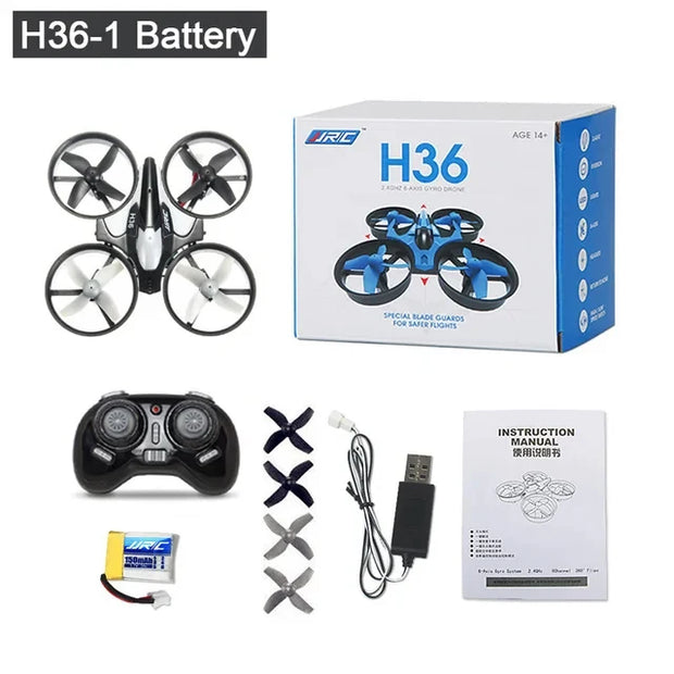 H36 Mini Drone 6-Axis Headless FPV Drones Pocket Remote Control Helicopter Plane RC Dron Quadcopter Toys Christmas Gift for Kids