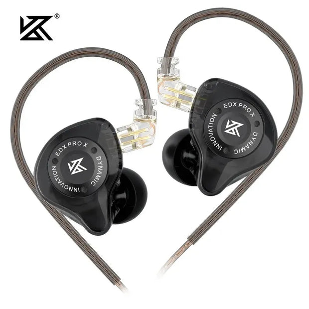 KZ EDX PRO X Wired Earphones HIFI Stereo Bass Music Earbuds In Ear Sport Headphones Noise Cancelling Gaming Headset