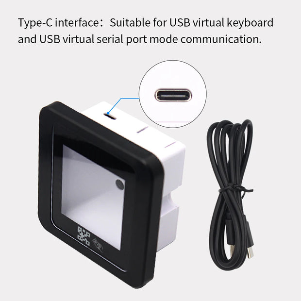 DC 12V RFID Embedded Barcode 2D QR Code Reader Access Control Reader Wegand USB RS232 RS485 Interface QR Scanner 2D Box