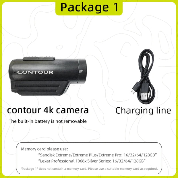 DH Contour 4K version camera Ultra HD Action camcorder roam2 roam3 upgrade tactical helmet head mounted first view Action camera