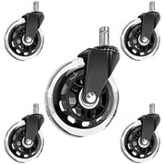 3inch Office Chair Wheels 360° Rotating Quiet Swivel Casters Wear-resistant Chair Roller Replacement 5pcs