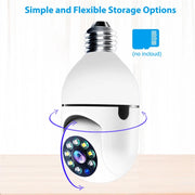 1080P HD E27 Bulb Surveillance Camera Anti-theft Outdoor Indoor Security Monitor Wireless WiFi Camera Night Vision Audio IP Came