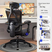 UVR New Office Chair Reclining Dual-use Computer Armchair Four-way Adjustable Backrest Chair Ergonomic Breathable Staff Chair