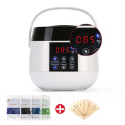 500ml Body Hair Removal Melting Pot Touch Button Smart LCD Display Wax Heater Electric Waxing Machine With Hard Beans Kit Set