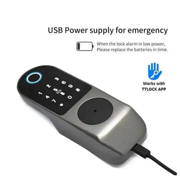 Smart Electronic Fingerprint Lock Waterproof WIFI Tuya APP TT Support Biofingerprint/Password/IC Card/Key/ Remote Control Unlock