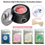 200CC Wax Heater Warmer Hair Removal Machine For Hand Foot Body SPA Epilator Paraffin Wax Pot +Wax Beans + Wood Sticks