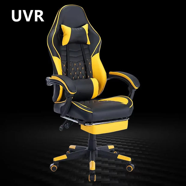 UVR Professional Gaming Computer Chair Ergonomic Design Leisure Backrest Armchair Lift Swivel Office Chair Athletics Chair