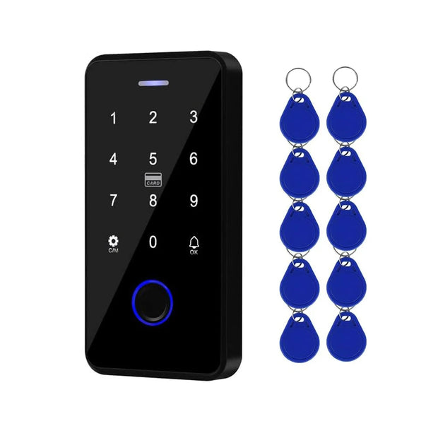 NFC Bluetooth Tuya Access Controller IP68 Waterproof RFID Keypad 13.56MHZ Fingerprint Biometrics Smart Password Lock System