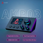 Ajazz AKP03E Programmable Visual Macro Keyboard Mechanical Gaming Keyboard Custom Button Mini Keyboard For Multiple Scenario