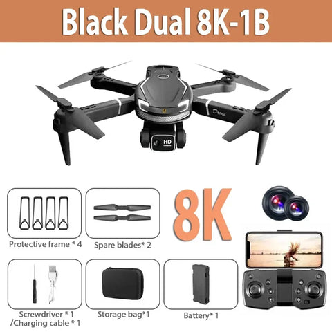 For Xiaomi V88 Drone 8K 5G GPS Professional HD Aerial Photography Remote Control Aircraft HD Dual Camera Quadcopter Toy UAV