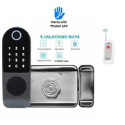 Smart Electronic Fingerprint Lock Waterproof WIFI Tuya APP TT Support Biofingerprint/Password/IC Card/Key/ Remote Control Unlock