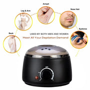 200ML/500ML Wax Heater Warmer Wax Machine for Hair Removal Depilation Wax Dipping Epilator Paraffin Pot Waxing Machine