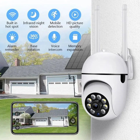 1080P HD PTZ 2.4G WIFI IP Camera Audio CCTV Surveillance Cam Outdoor Night Vision Wireless Waterproof Security Protection