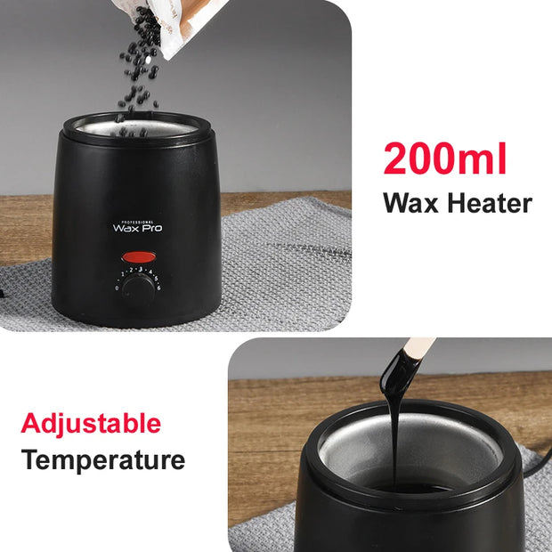 Wax Heater Machine with Hair Removal Wax Beans for Wax Heater Waxing Set for Whole Body Hair Removal Wax Warmer Melting Pot