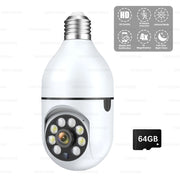 E27 Bulb Wifi Surveillance Camera Wireless Night Vision HD Automatic Human Tracking  Security Baby Monitor Zoom Full Color Video