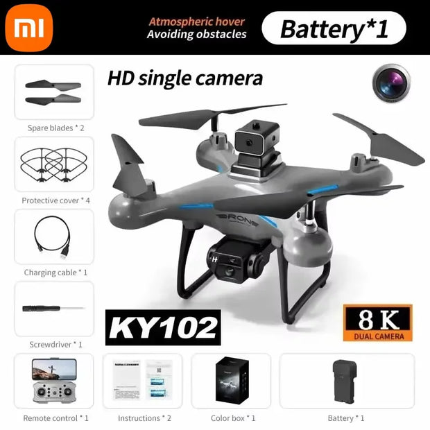 Xiaomi KY102 Drone Aerial Photography Obstacle Avoidance Optical Flow Aerial 8K HD Profesional Dual-Camera Four-Axis RC Drone