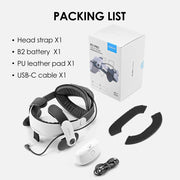 BOBOVR M3 PRO Comfort Battery Head Strap Compatible with Meta Quest 3/Quest 3s Replacement of Elite Strap Enhanced Playtime and Support