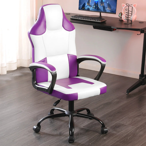 Ergonomic Gaming Chair, PU Leather Video Game Chairs for Adults, Gamer Chair Office Chair for Teenagers