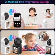 2MP PTZ WIFI Camera AI Tracking Voice Wake-up Video Call With 2.8" Screen Indoor Baby Monitor Security CCTV Surveillance Camera