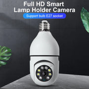 1080P HD E27 Bulb Surveillance Camera Anti-theft Outdoor Indoor Security Monitor Wireless WiFi Camera Night Vision Audio IP Came