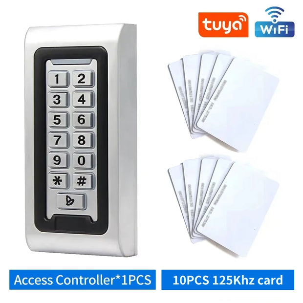 Outdoor IP67 Waterproof WiFi Tuya App Access Control S601-Wifi All Metal Keypad Smart Door Lock RFID Access Controller Opener