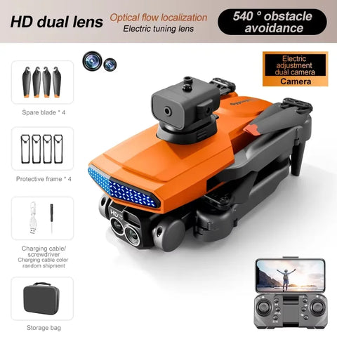 New D6 RC Air Drone 8K HD Professional Dual Camera Five-Sided Obstacle Avoidance Optical Flow ESC Foldable Quadcopter Boys Toys