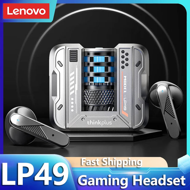 Lenovo LP49 AI Translation Headphones Wireless Bluetooth 5.4 Noise Reduction HD Call Earbuds Office Travel Real Time Translation