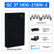 3TB Portable Gaming HDD LaunchBox/Retrobat/Playnite Retro Game Console with 17300+ AAA/3D/Retro Games for PS4/PS3/PS2/Switch/Wii