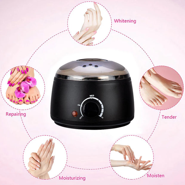 200ml Wax Warmer Machine Depilatory Hard Wax Beans Removal Wax Heater Wax Machine Epilator Wax-melt Pot Unisex Hair Removal