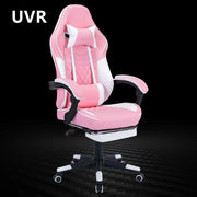 UVR Professional Gaming Computer Chair Ergonomic Design Leisure Backrest Armchair Lift Swivel Office Chair Athletics Chair