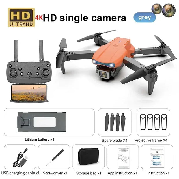 New E99 8K HD Camera Remote Control Drones Foldable Quadcopter Optical Flow Positioning Aerial Photography Remote Control Dron