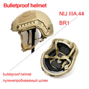 LPRED Real Bulletproof Helmet Ballistic High Cut Tactical NIJ 3A Helmet Aramid UHMW PE Safety Helmet IIIA Br1 MICH FAST Helmet