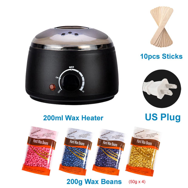 200/500ML Electric Wax Heater Hot Wax Machine Paraffin Pot Warmer Hair Removal Waxing Machine Wax-melt Epilator Quick Heater