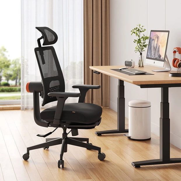 NEWTRAL MagicH-BP Ergonomic Chair with Footrest, Auto-Following Backrest, Adaptive Lower Back Support, Tailored Ergonomic Chair