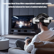 Elite Head Strap for Meta Quest 3/3S/2 – Adjustable Comfort Design with Built-in Battery for Oculus Quest 2 VR Accessory