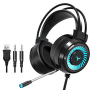 7.1 Stereo Surround Sound Over Ear Wired Headphone with Microphone LED Light Noise Cancelling for PC PS5 Xbox G60 Gaming Headset