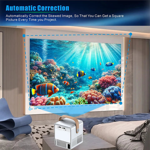 2025 new  Projector Android 4K 1280*1080P HD LCD Dual Wifi Video Portable Outdoor home hd led proyector cine en casa play games