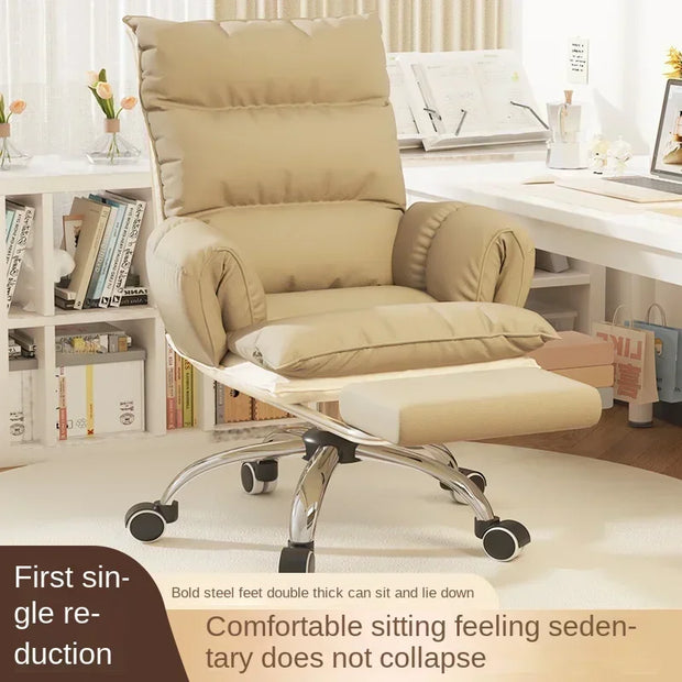 Folding recliner sofa chair computer chair dormitory comfortable sedentary home lazy sofa bedroom office living room armchair