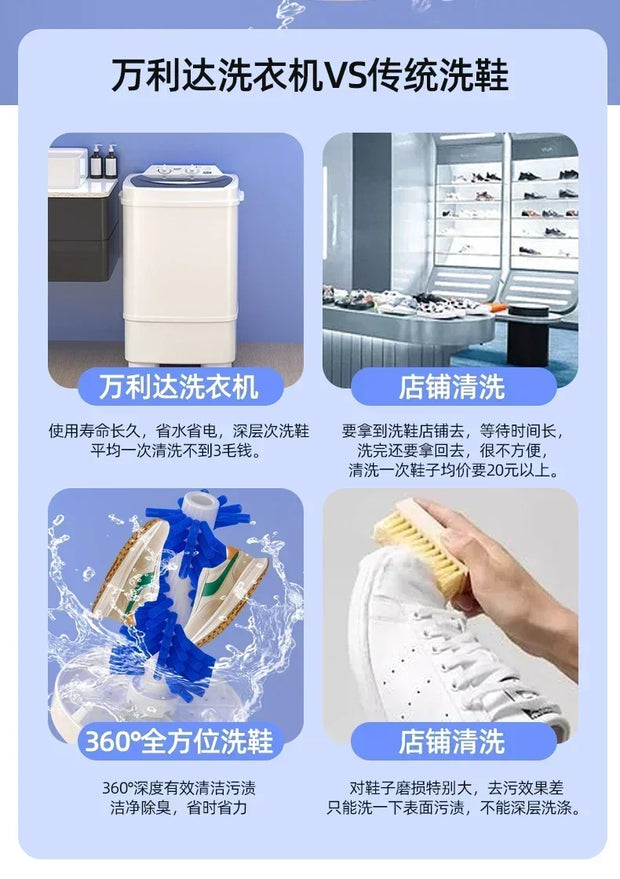 Portable Washing Machine new 10kg large-capacity semi-automatic washing machine for dormitory, mini small household rental house