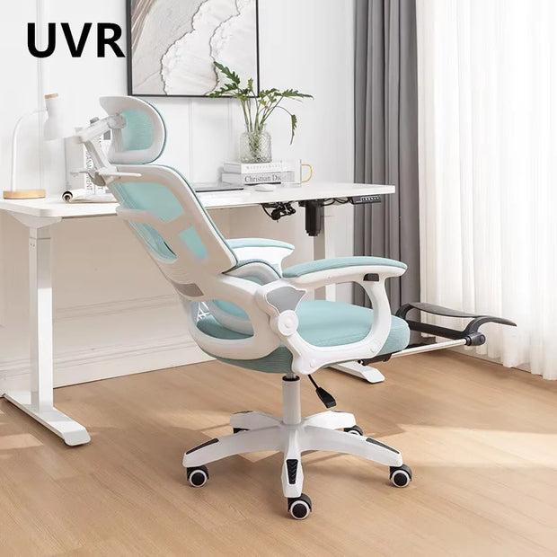 UVR Mesh Office ChairSedentary Comfortable Reclining Boss Chair Ergonomic Design Leisure Armchair Game Computer Chair Furniture