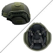 ISO Certified MICH 2000 NIJ IIIA Ballistic Helmet Safety Protection Aramid Fabrication War Core Ballistic Helmet