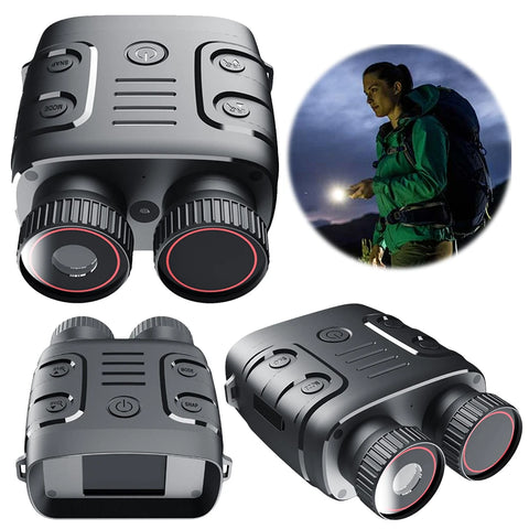 HD 1080P Digital Night Binoculars 2.4-inch Screen 5 X Digital Zoom 300M Full Dark Viewing Distance for Outdoor Camping Travel