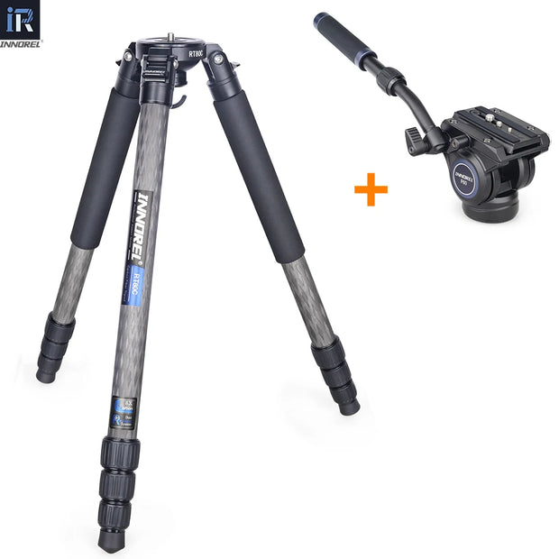 RT80C/NT324C Professional Carbon Fiber Tripod for DSLR Camera Video Camcorder Birdwatching Heavy Duty Camera Stand 75mm Bowl