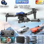 New MINI E99Pro RC Drone 4K Professinal With Wide Angle Dual HD Camera Foldable RC Helicopter 5G WIFI FPV Height Hold Apron Sell