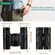 HD Long Range Night Vision] HD Long Range Binoculars  PortableFoldable Telescope with Low Light Night Vision for Outdoor Hunting